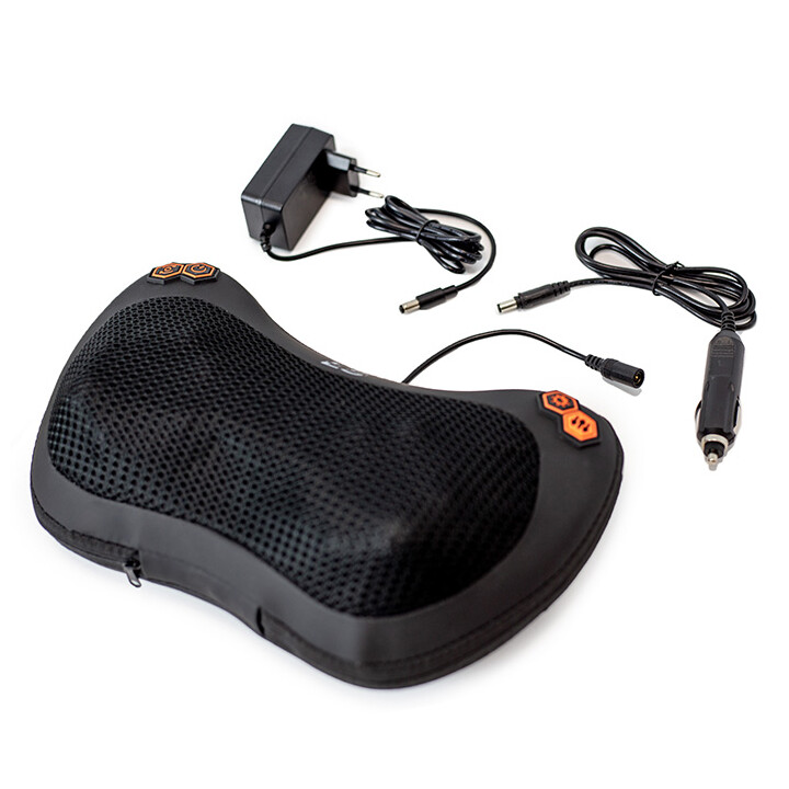 Shiatsu-hierontatyyny lämmöllä niskalle ja selälle