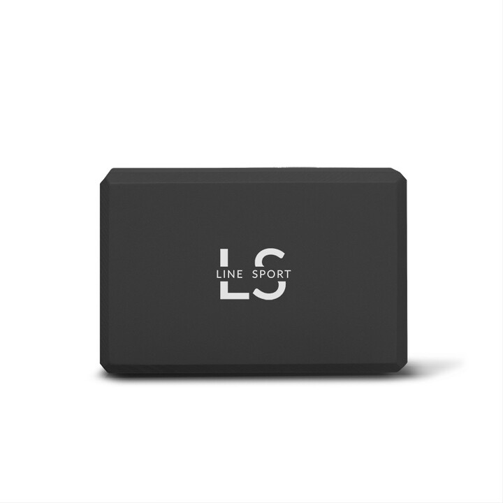 Line Sport joogapalikka musta kevyt tukeva EVA-vaahtomuovista