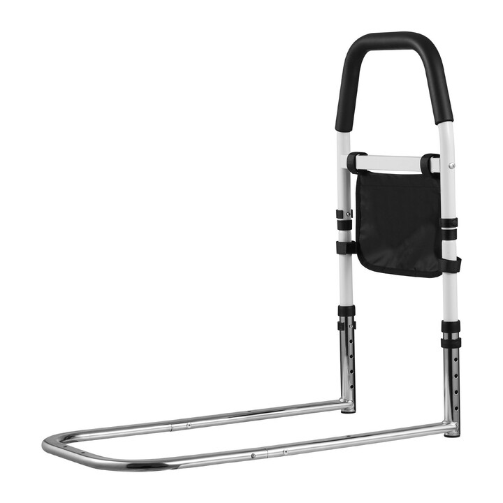 Säädettävä sängynlaita iäkkäille, hiiliteräsrunko, PU-kahva, kantavuus 136 kg