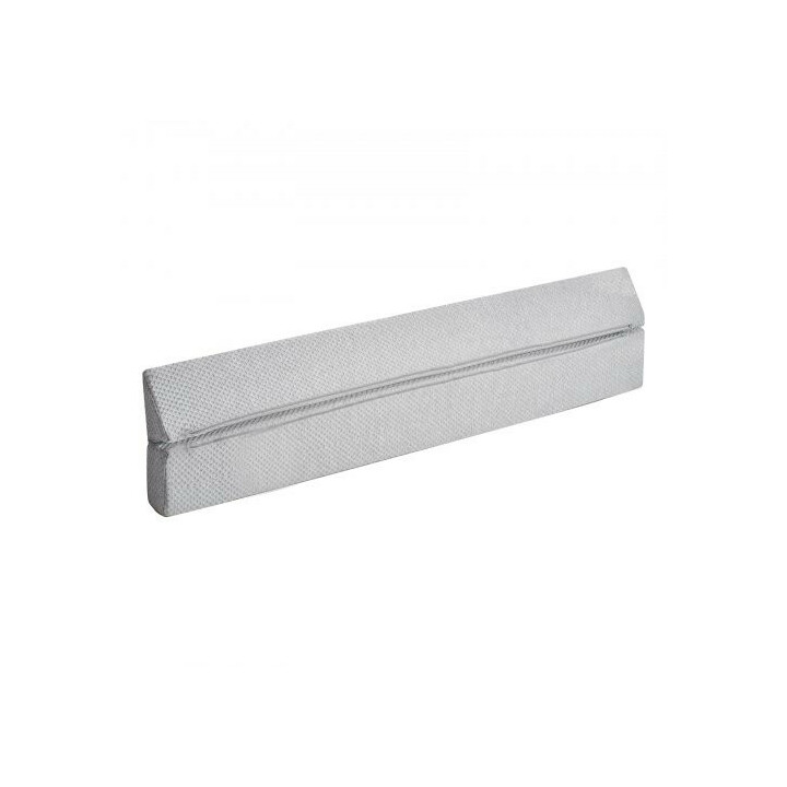 Sängynpäädyn rakotyyny kiilatyyny 1525 x 152 x 152 mm, 25D-vaahto, harmaa, liukuestepohja